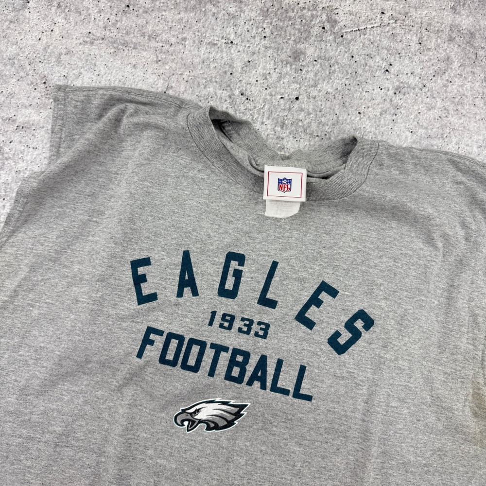 Y2K Philadelphia Eagles NFL Football Sleeveless Gray Tank Top Mens XL - Picture 6 of 9